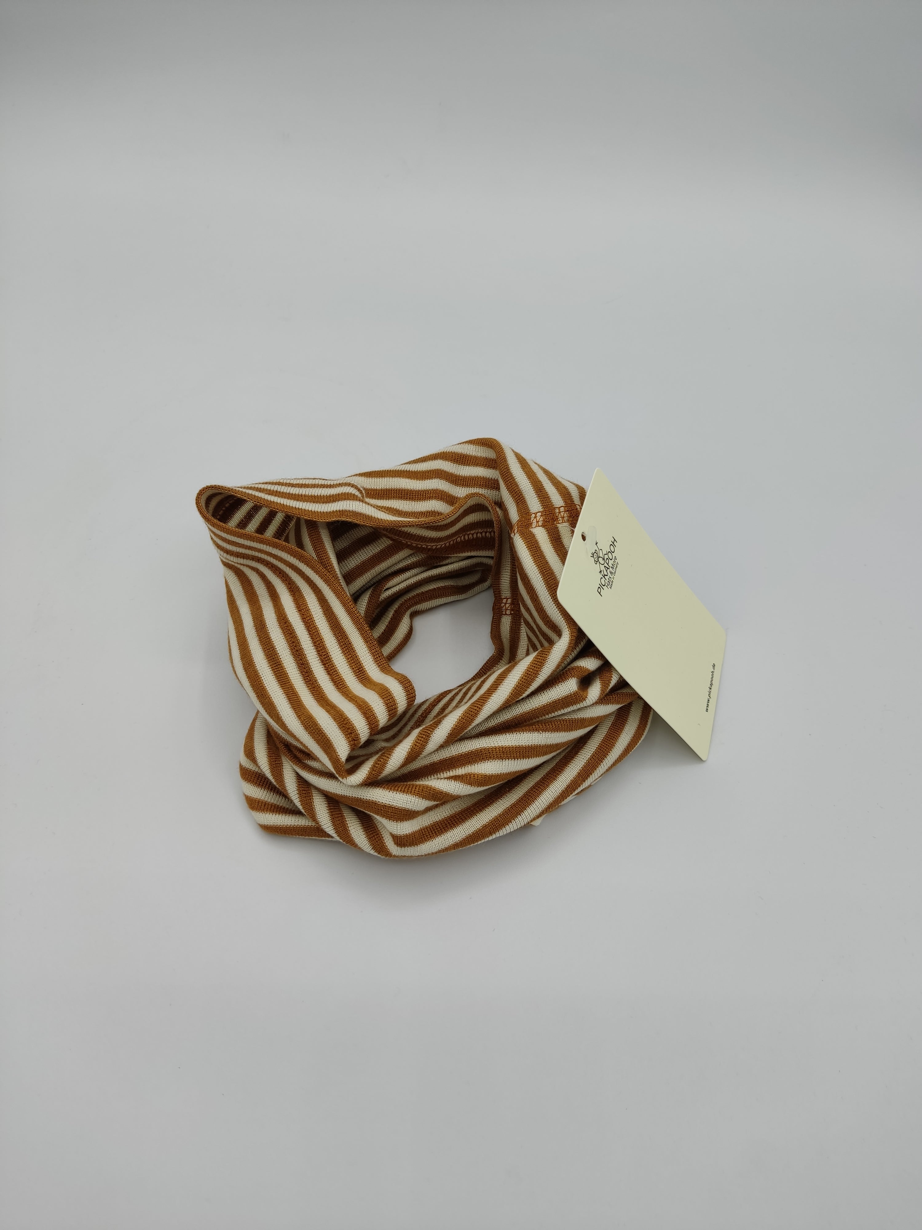 Scaldacollo in lana e seta per bambino e adulto // riga Ruggine